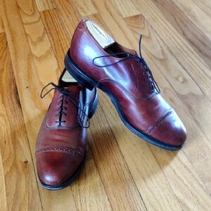 Allen Edmonds Men's Rich Brown Leather Byron Oxfords